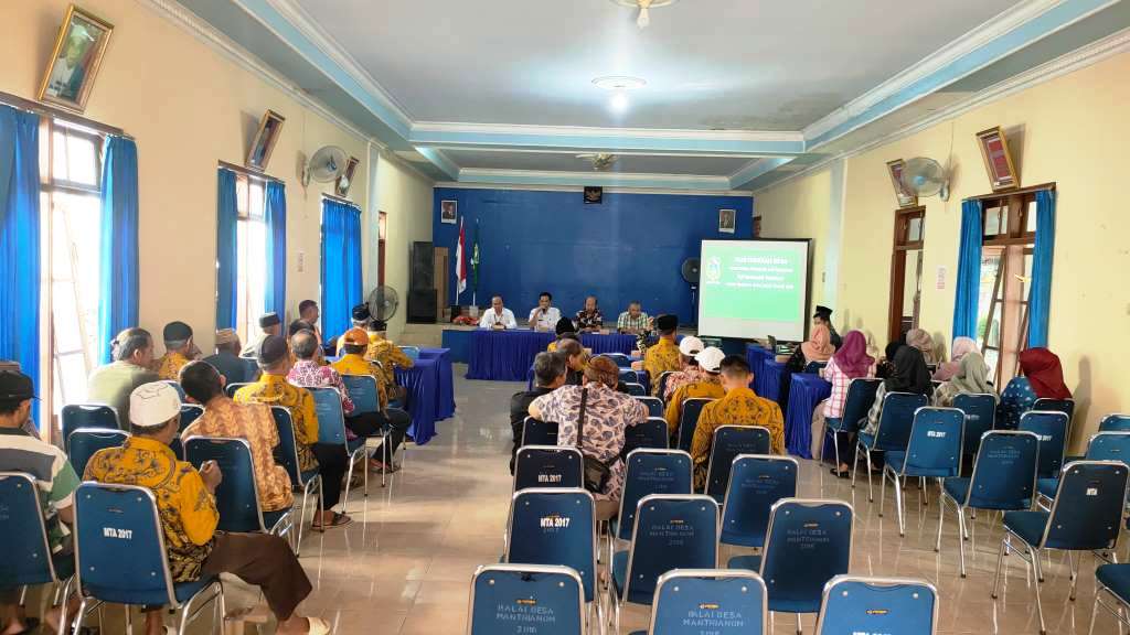 Musyawarah Desa Mantrianom Sepakati Program Ketahanan Pangan Berbasis Pertanian dan Peternakan